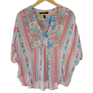 BCBGMaxAzria Skarlett Handkerchief Top Small